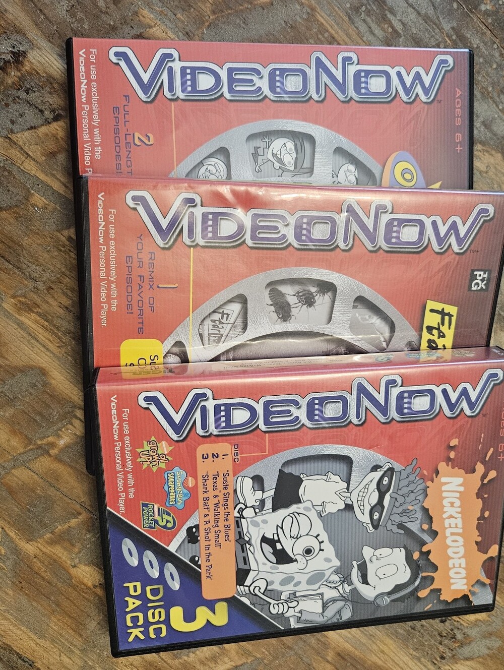 Video Now Vintage Nickelodeon And Fear Factor Set Of 3